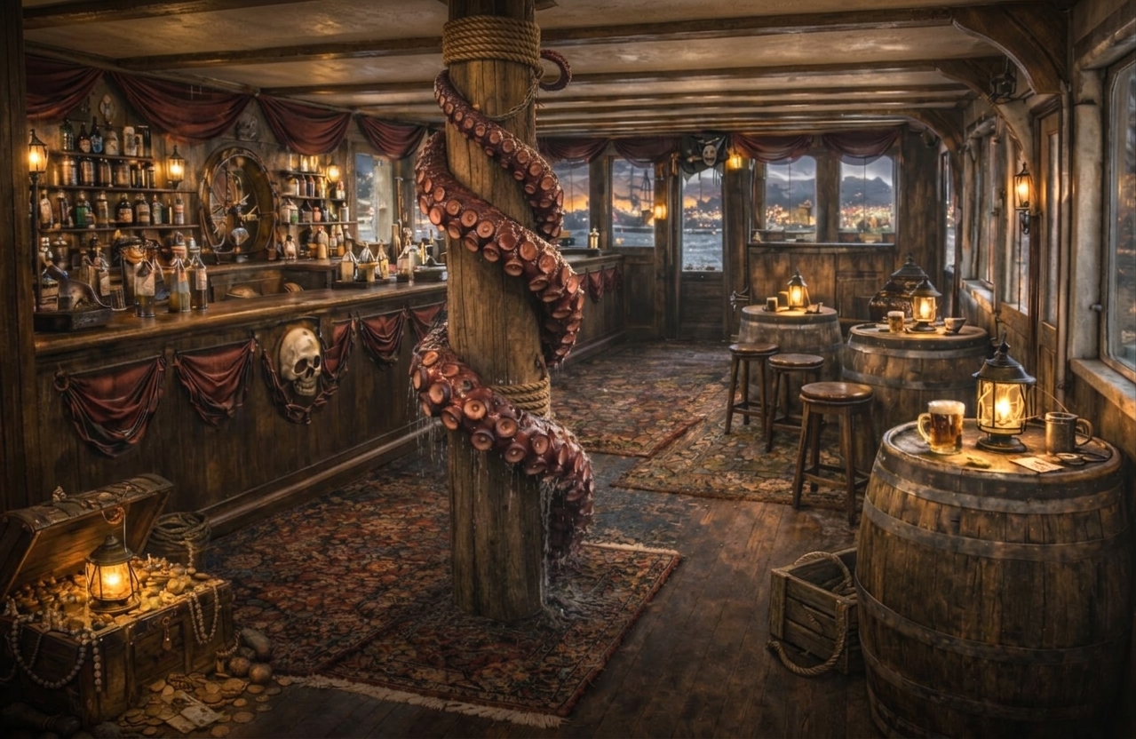 Neptune's Tavern below deck